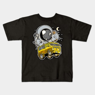 Astronaut Car Racer • Funny And Cool Sci-Fi Cartoon Drawing Design Great For Any Occasion And For Everyone Kids T-Shirt